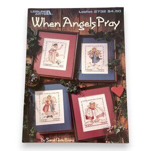 When Angels Pray Cross Stitch Pattern Booklet Leisure Arts 1995